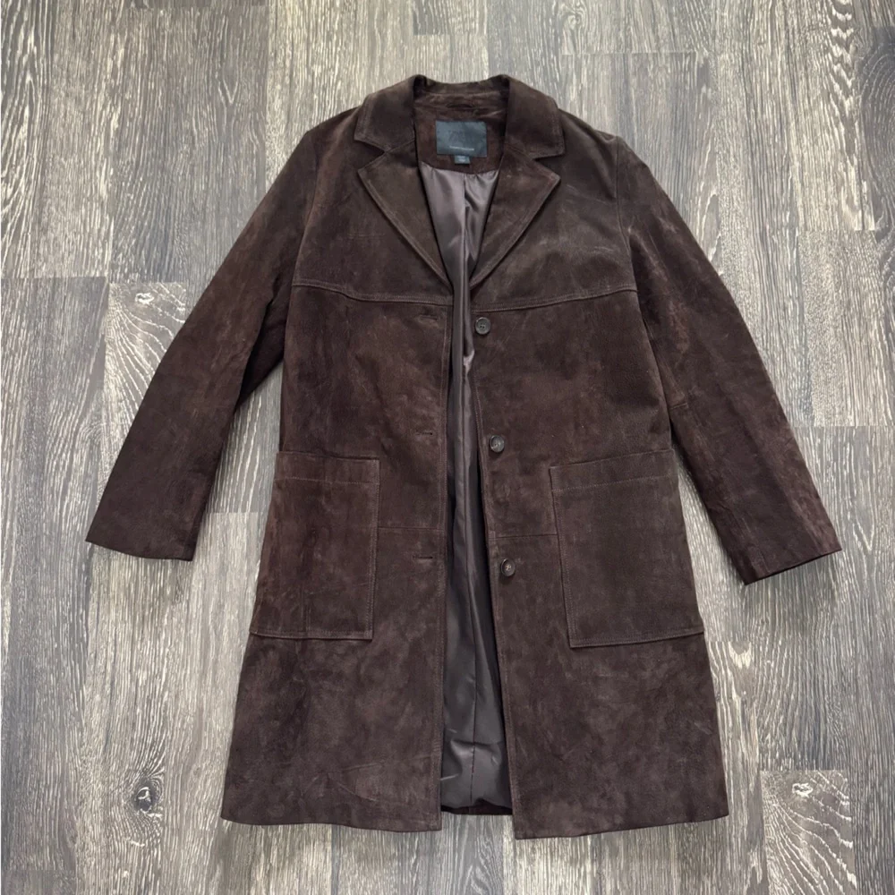 Zara brown suede coat - Picture 3 of 6
